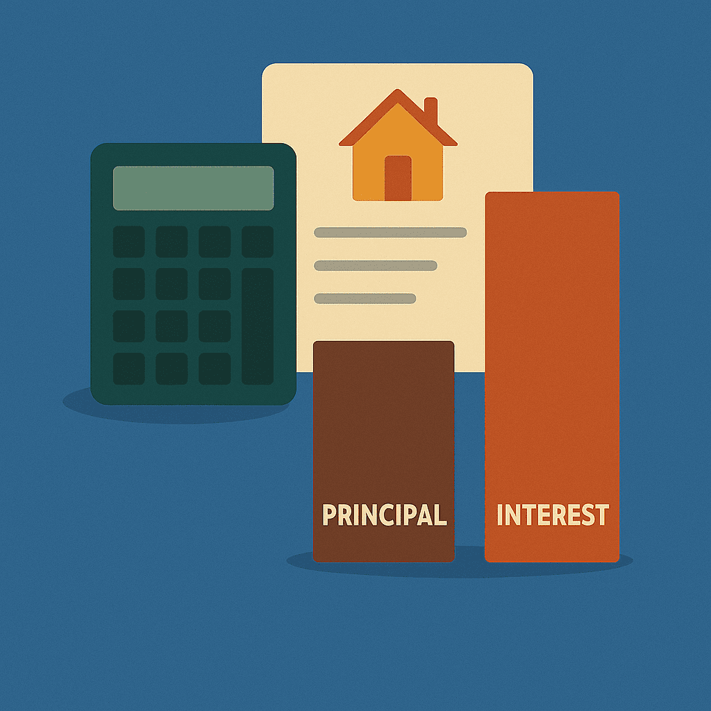 Mortgage calculator explained illustration