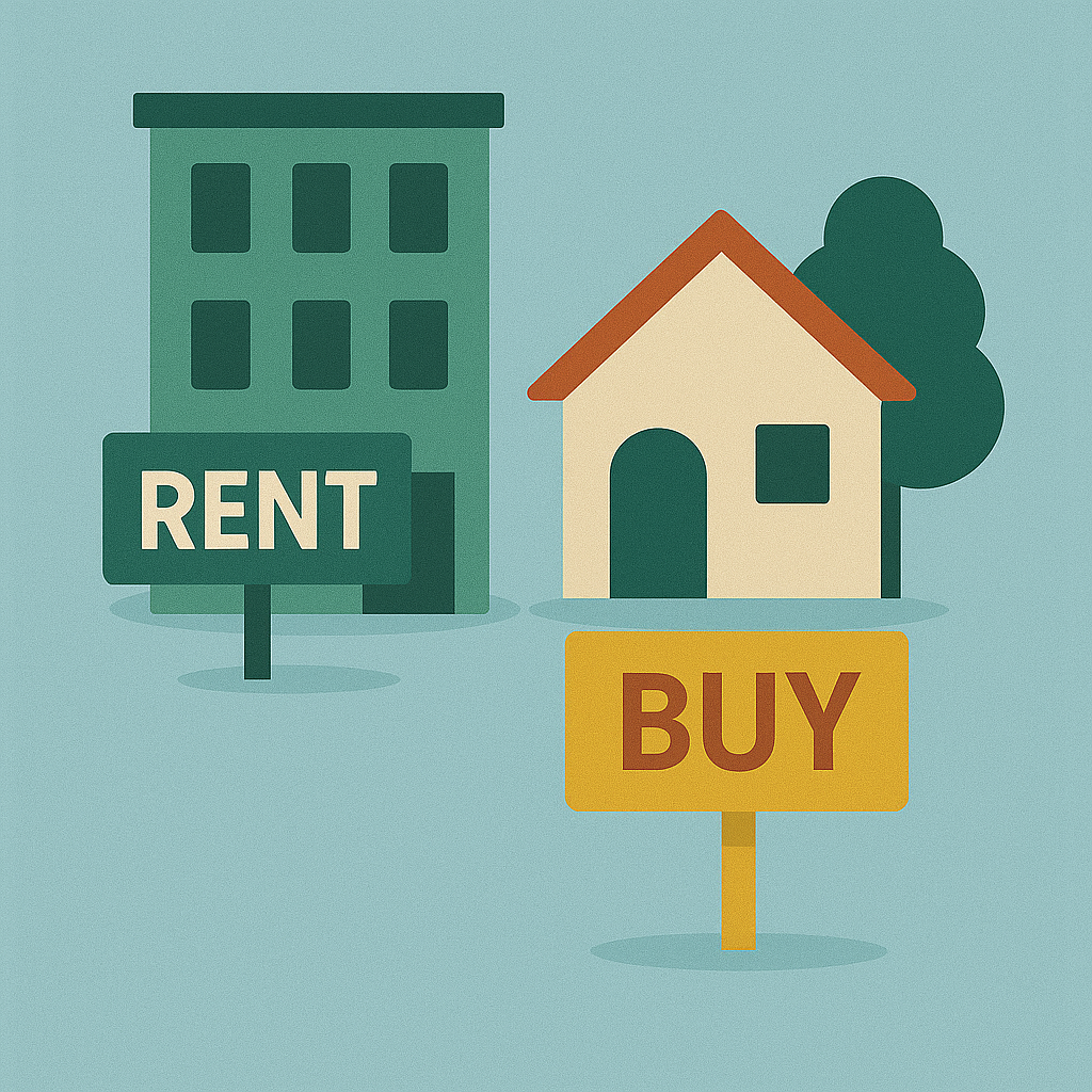 Rent vs Buy 2026 illustration